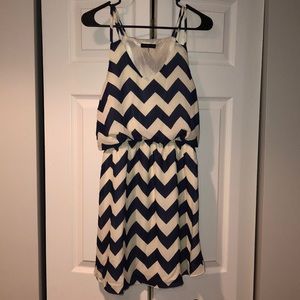 Chevron Spaghetti Strap Dress